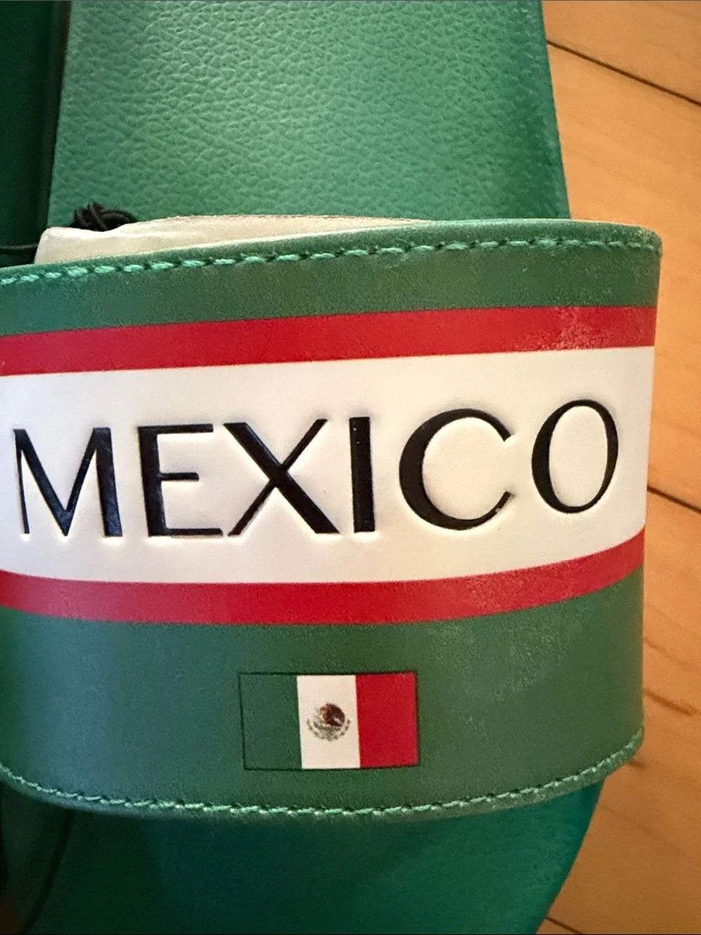 Kids soccer fan slides Mexico Size 2/3